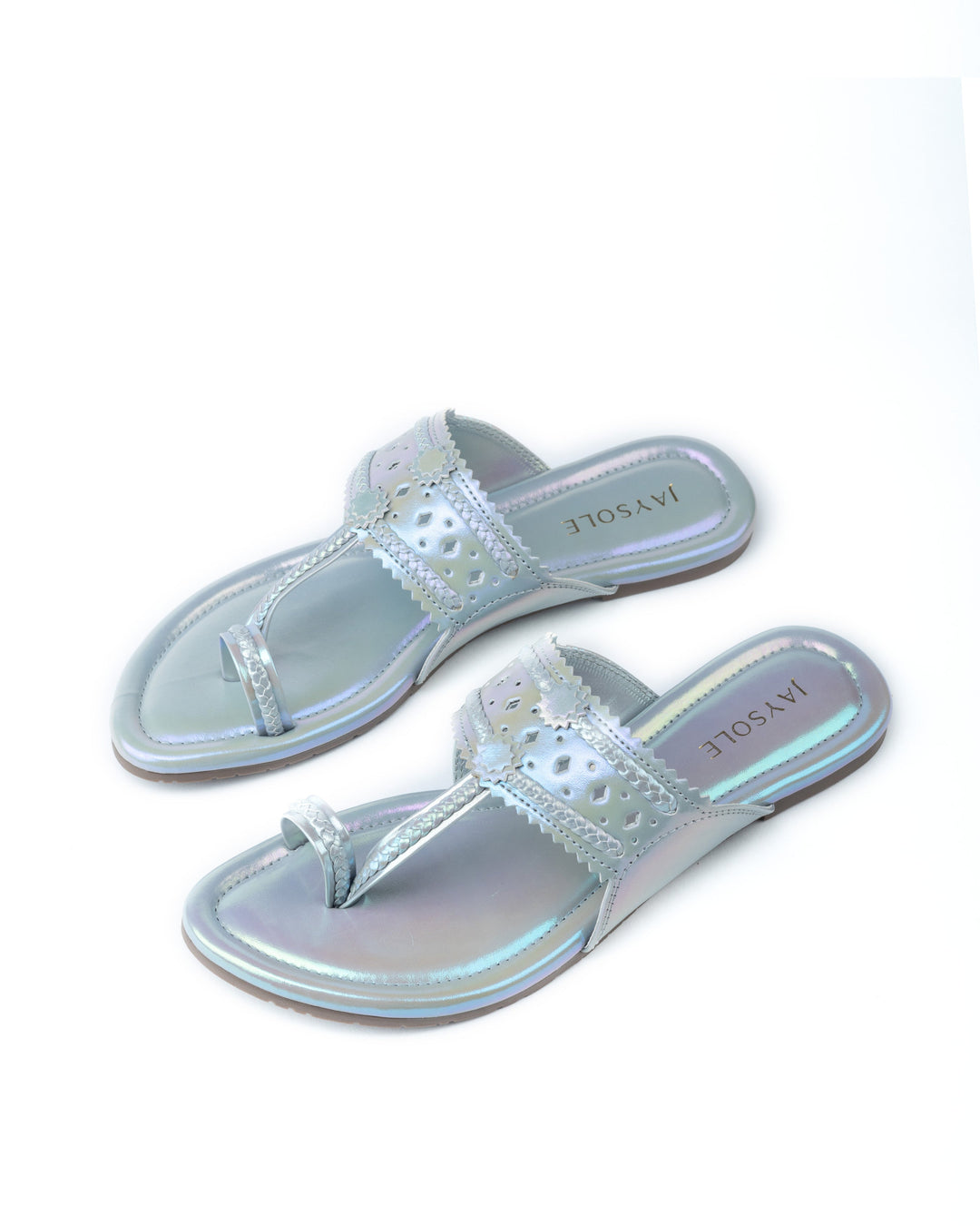 Soya Silver Kolha Flats