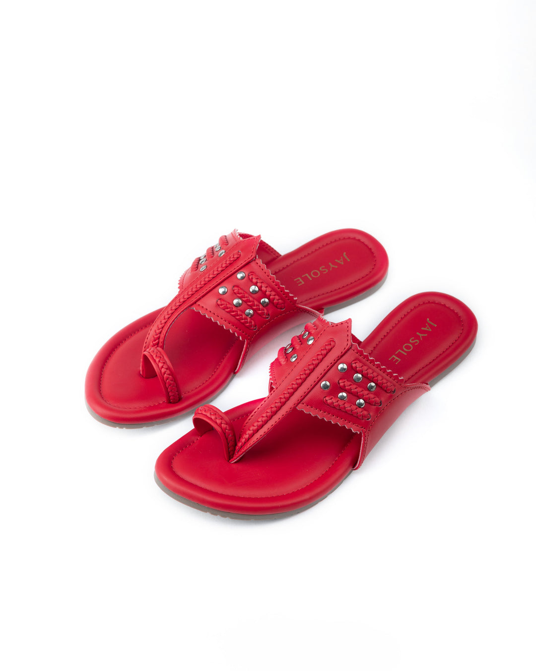 Bride Red Kolha Flats