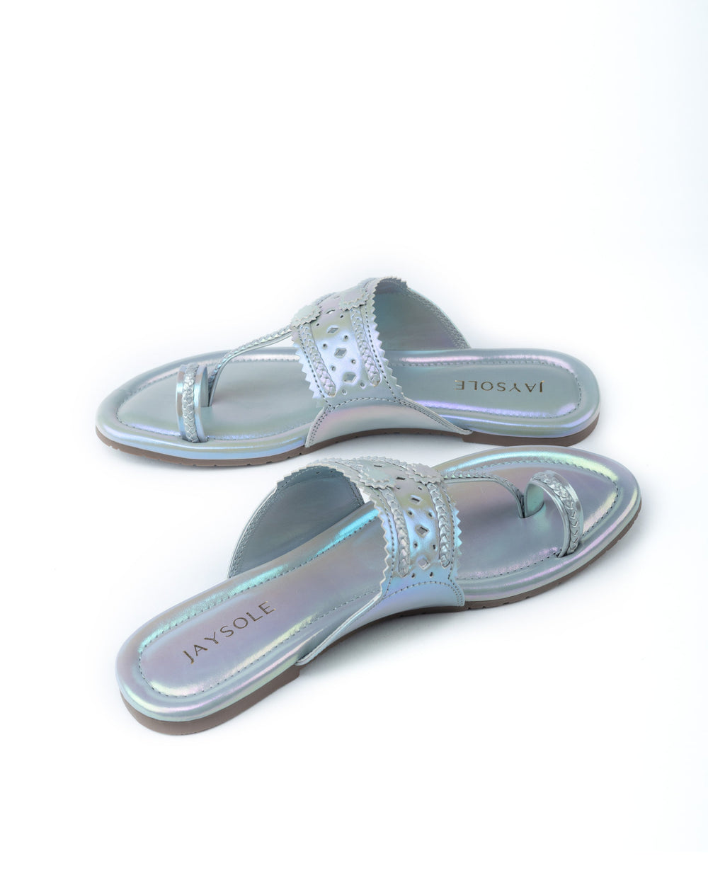Soya Silver Kolha Flats