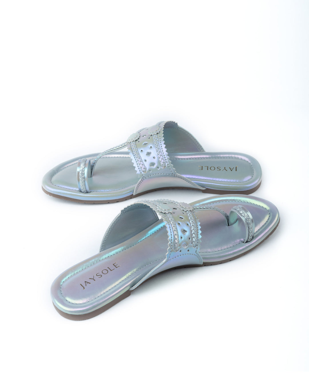 Soya Silver Kolha Flats