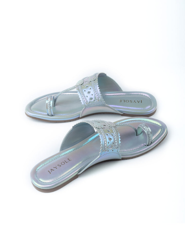 Soya Silver Kolha Flats