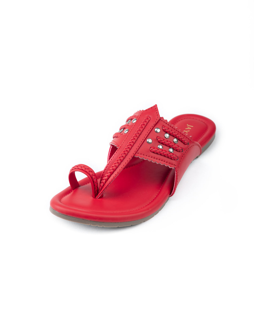Bride Red Kolha Flats