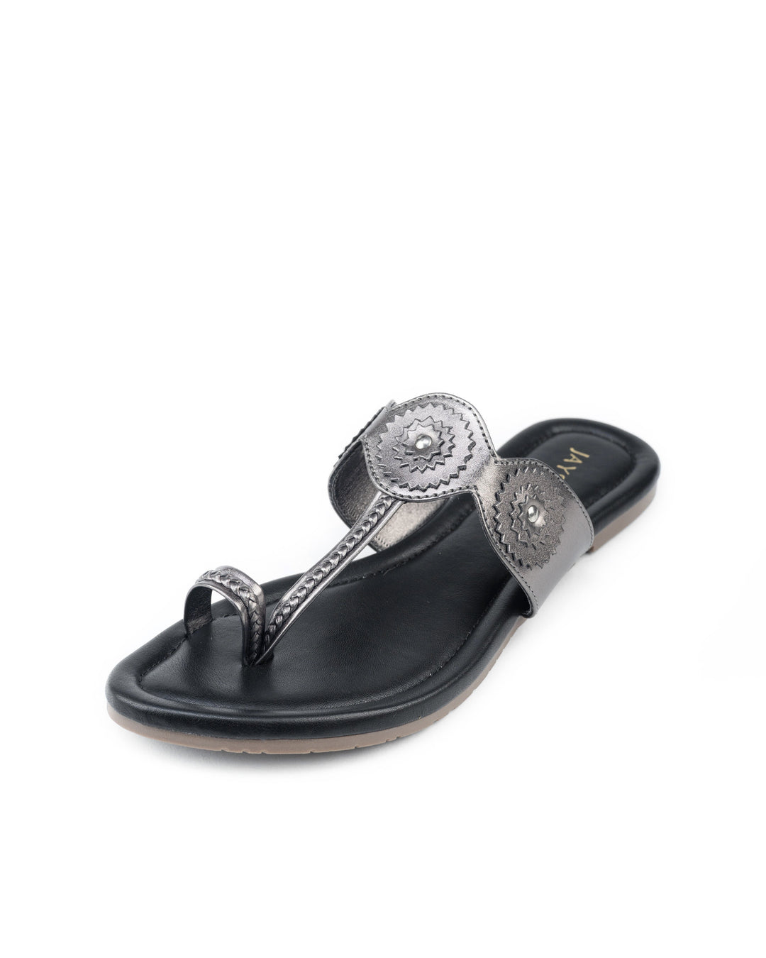 Crown Black Kolha Flats