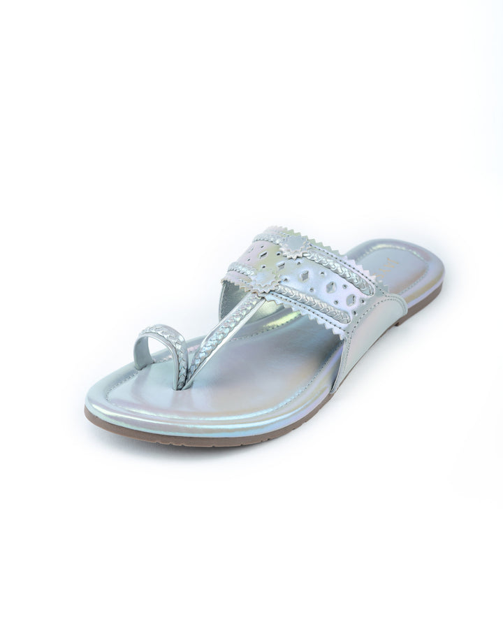 Soya Silver Kolha Flats