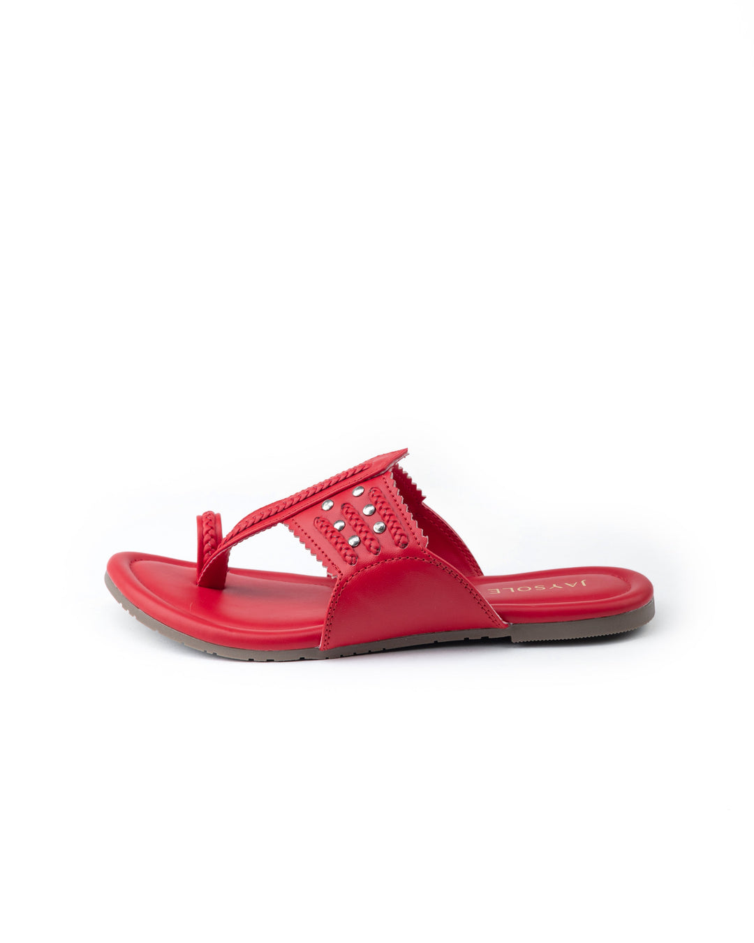 Bride Red Kolha Flats