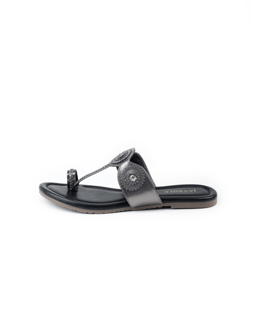 Crown Black Kolha Flats