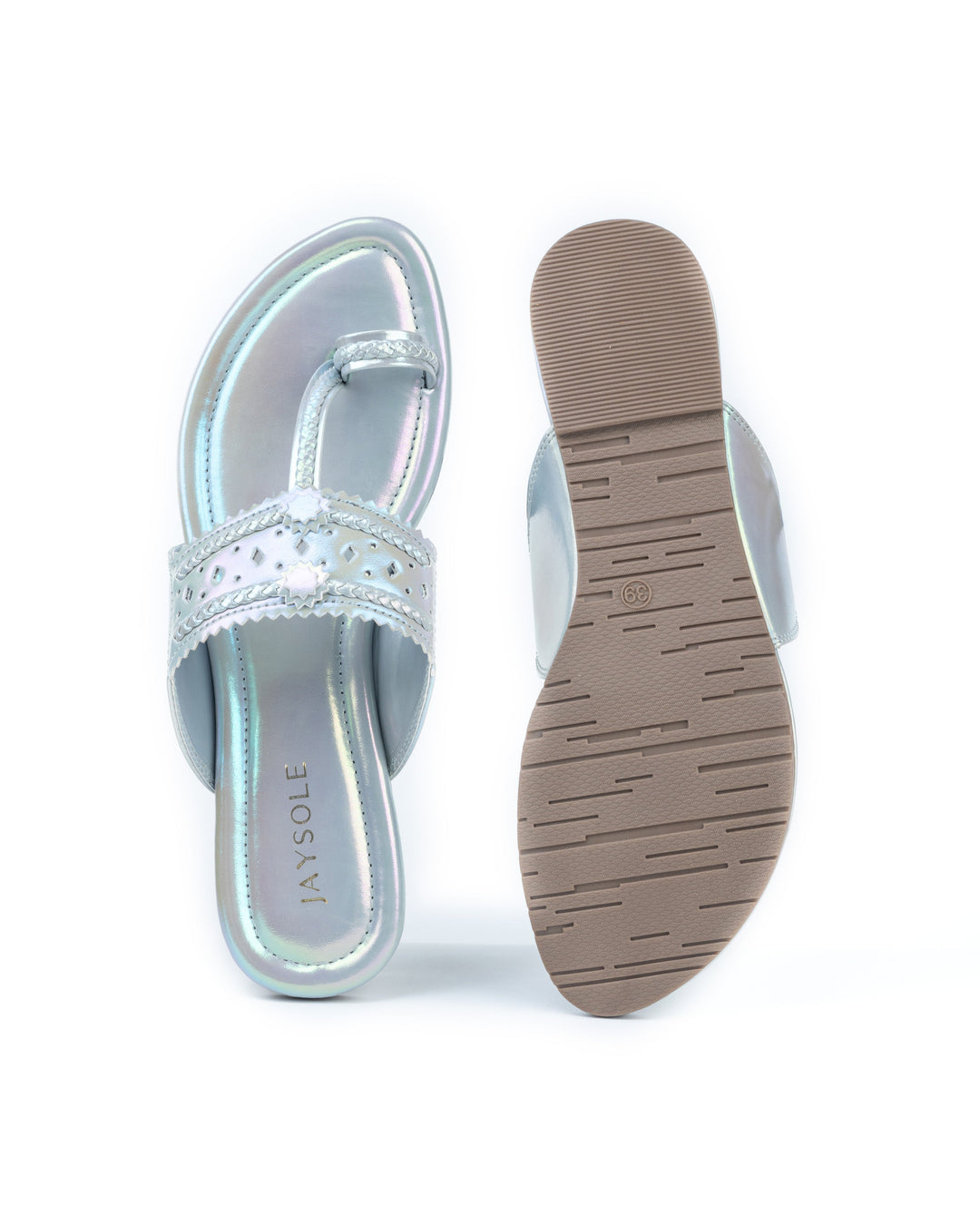 Soya Silver Kolha Flats