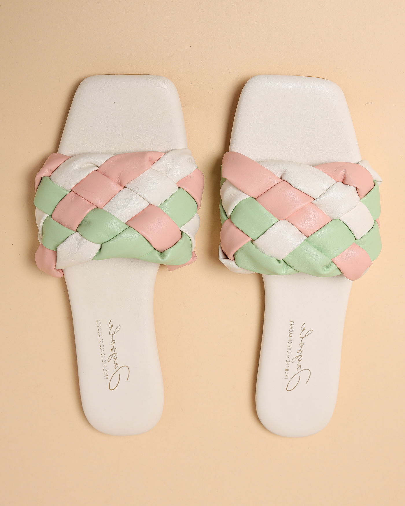 Colourful Mystery Braided Slides