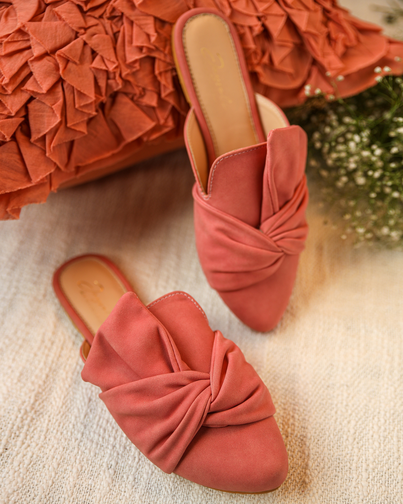 Winterberry Knoted Mules