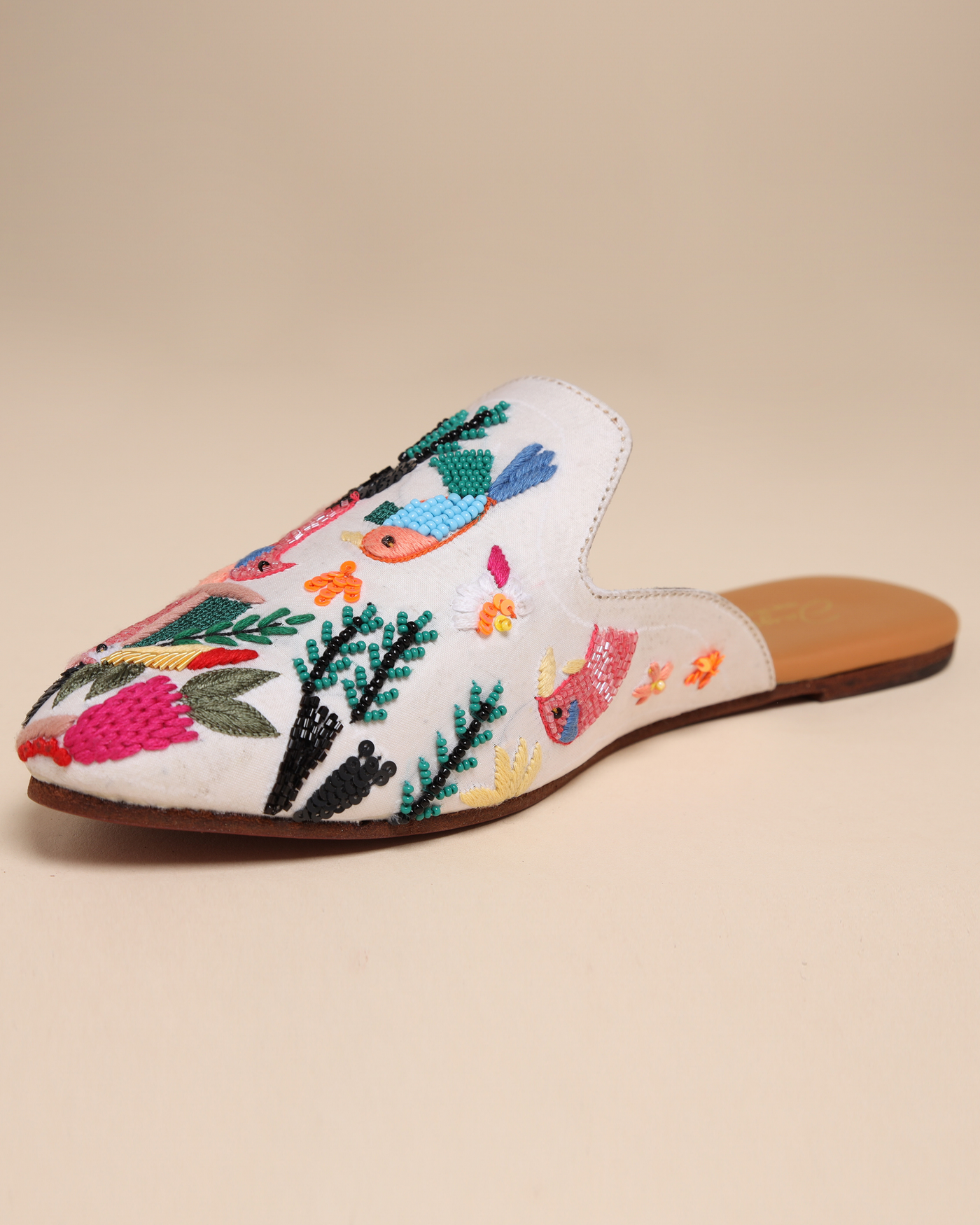 Dusky Orchid Handcrafted Mules