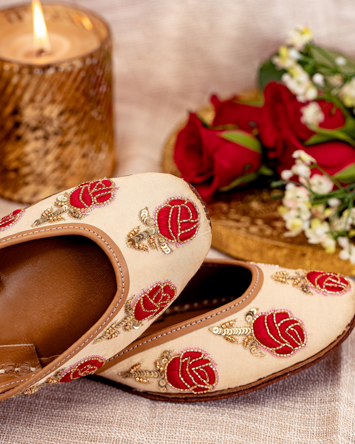 Candy Rose Handcrafted Jutti