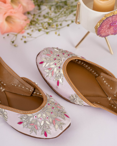 Cotton Candy Handcrafted Jutti