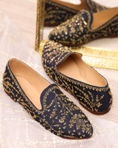 BLUEBERRY HANDCRAFTED LOAFERS