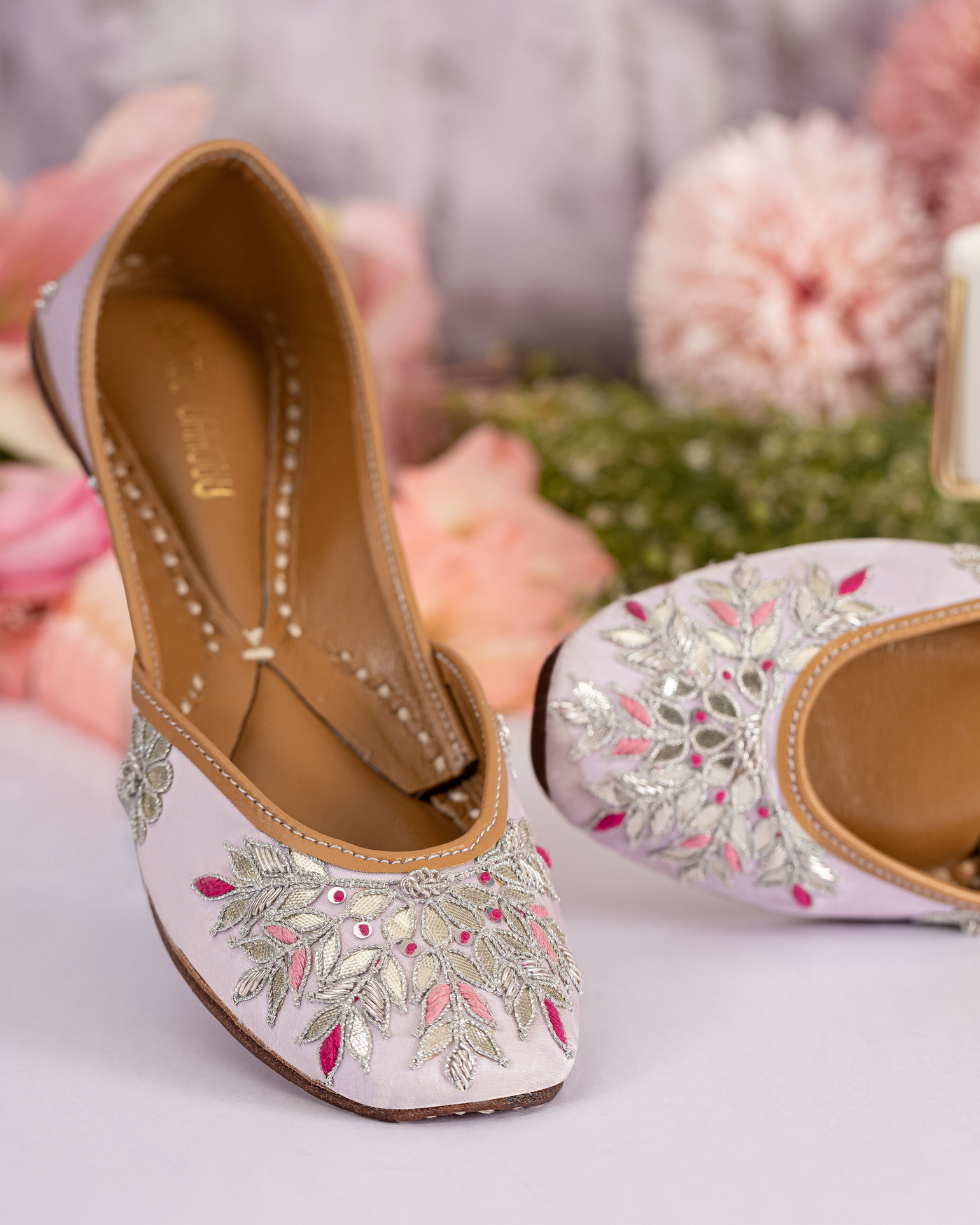 Cotton Candy Handcrafted Jutti