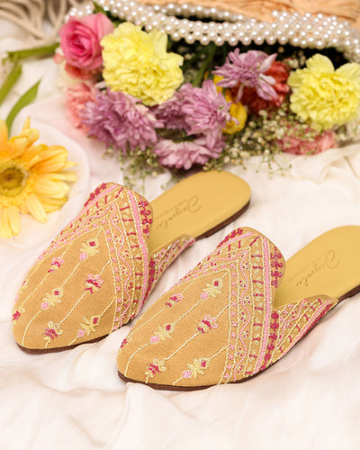 GOLD SAND HANDCRAFTED MULES