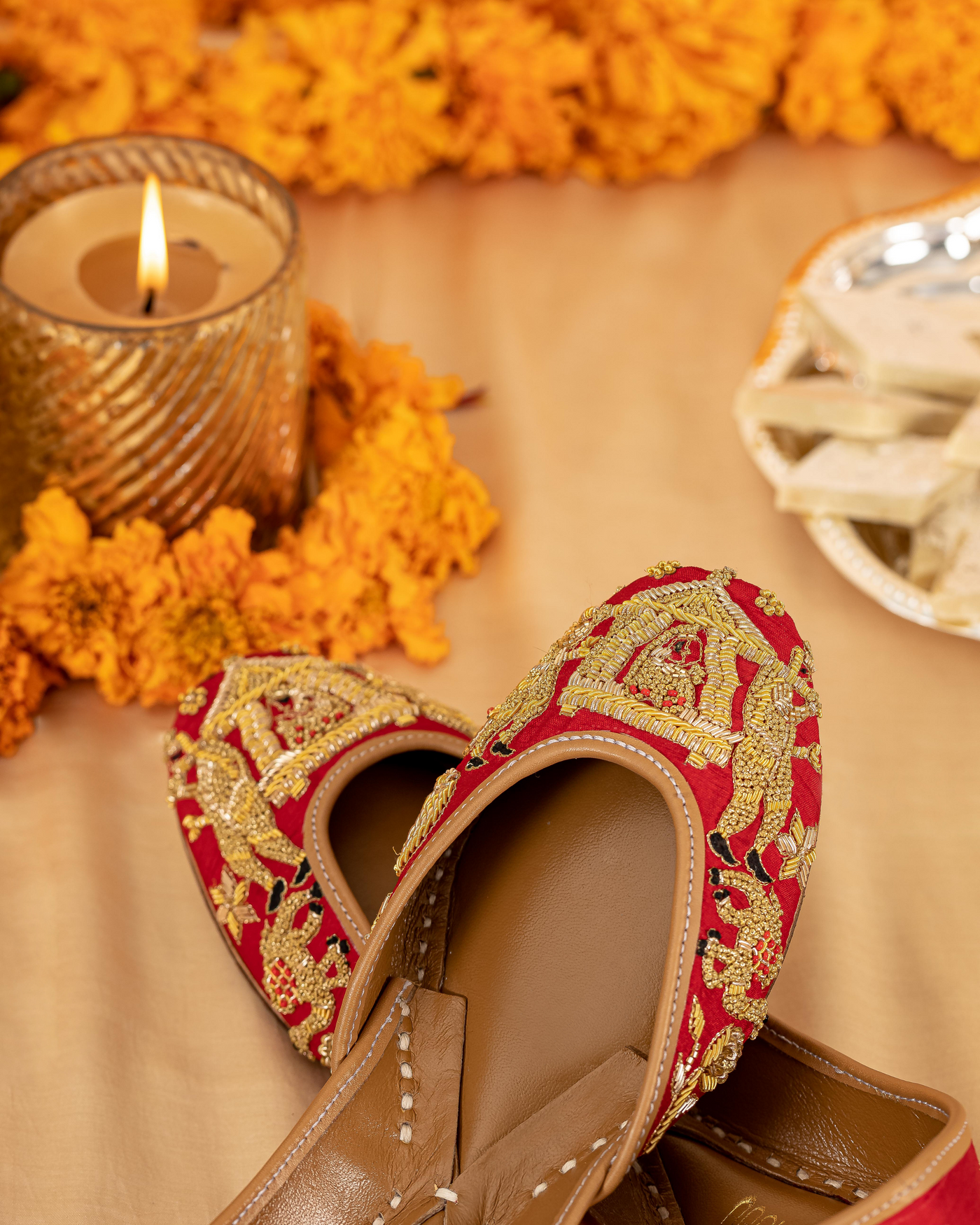 Blushing Bride Handcrafted Jutti