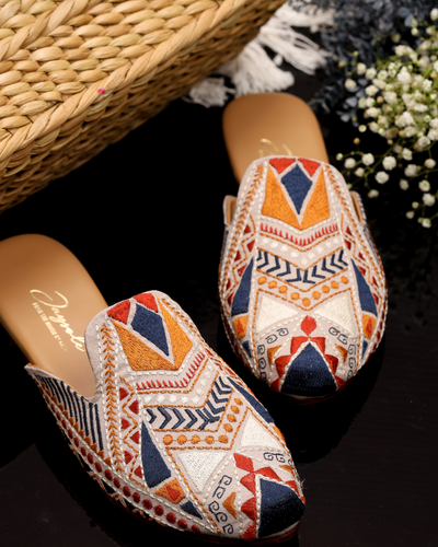 Square Hue Handcrafted Mules