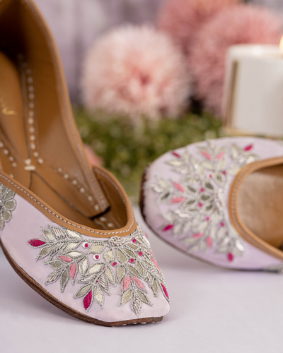 Cotton Candy Handcrafted Jutti