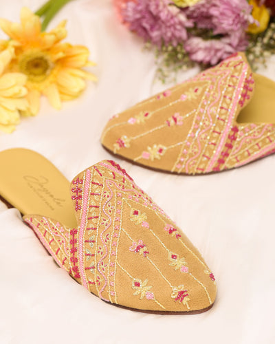 GOLD SAND HANDCRAFTED MULES