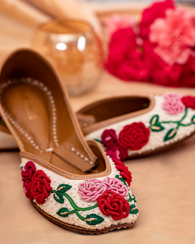 Floral Pop Handcrafted Jutti