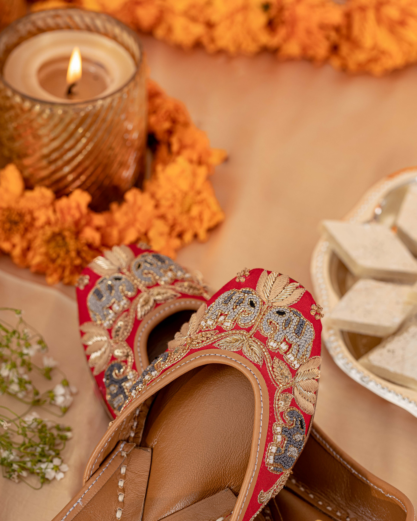Scarlet Truffle Handcrafted Jutti