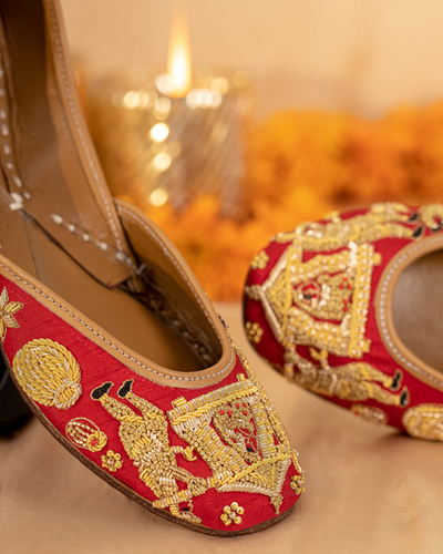 Blushing Bride Handcrafted Jutti