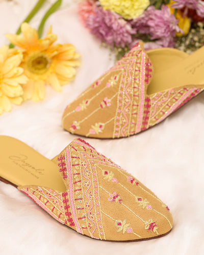 GOLD SAND HANDCRAFTED MULES