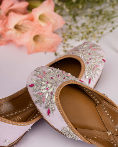 Cotton Candy Handcrafted Jutti