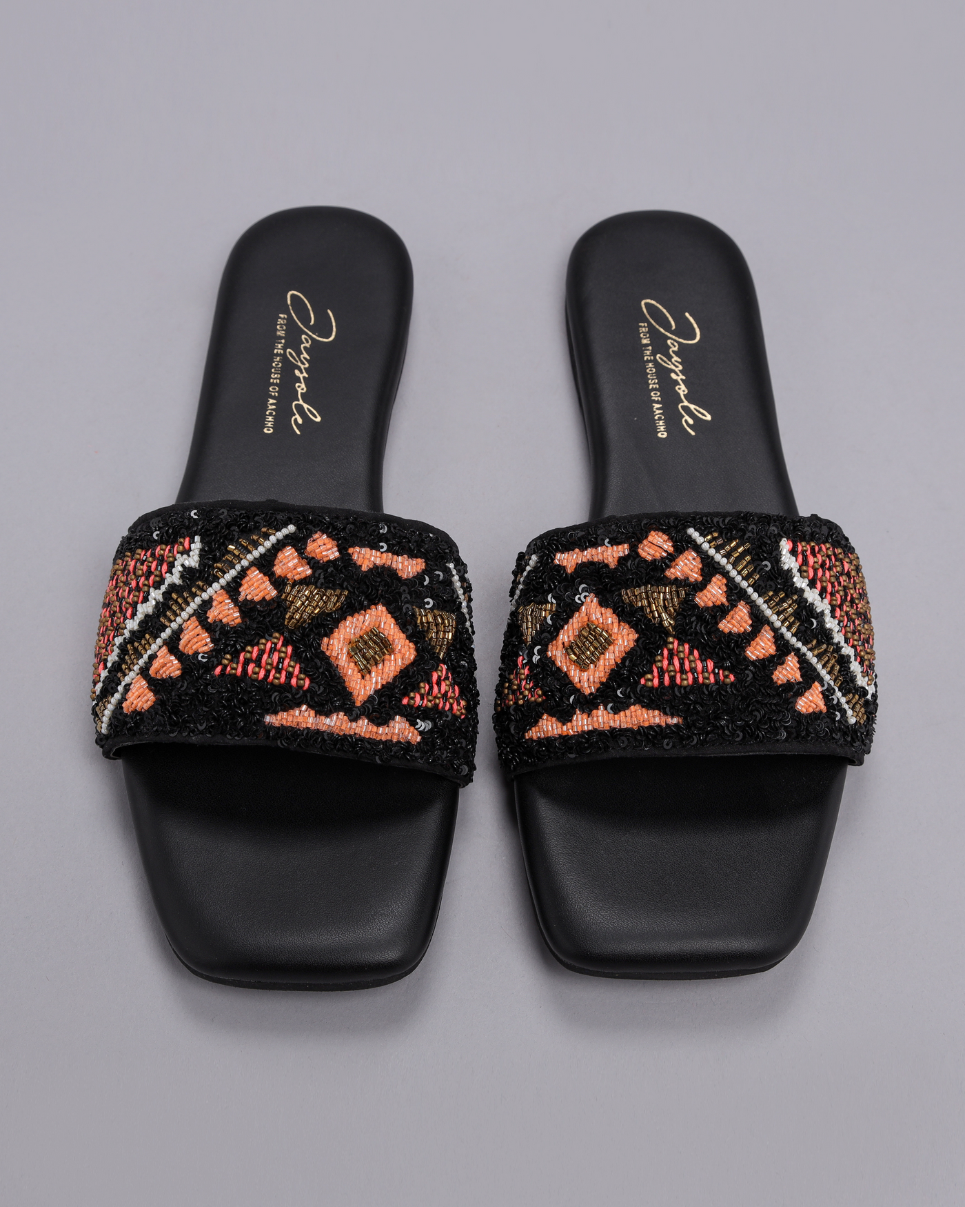 Black Beetle Handcrafted Flats