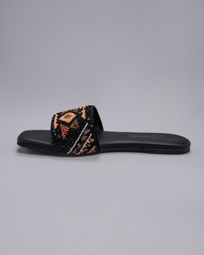 Black Beetle Handcrafted Flats