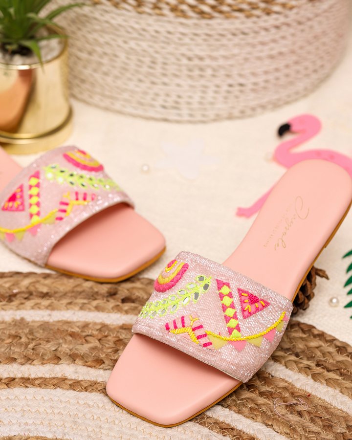 Pink Mystery Handcrafted Flats